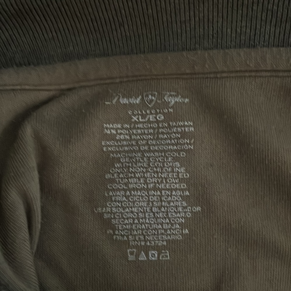 David Taylor Plaid Terry Cloth Polo - Picture 2 of 2